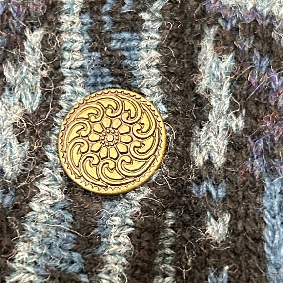 Icelandic Design Fair Isle Knit Cardigan Sweater - Picture 8 of 11